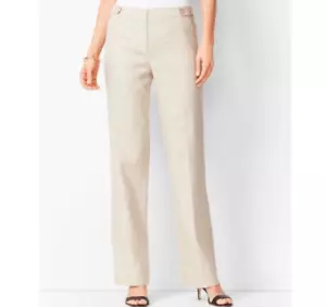 NWOT Talbots Windsor Linen Wide Leg Pants - Picture 1 of 17