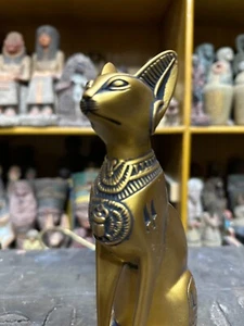 Rare Ancient Egyptian Antiquities Egyptian Goddess Bastet Egyptian Cat Figure BC - Picture 1 of 12