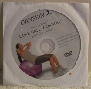 Danskin Slim & Trim Core Ball Workout with Gin Miller exercise fitness DVD ONLY - Picture 1 of 3