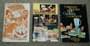 Lot 3 VTG Oster Kitchen Center Blender Spin Mixer Instructions & Cookbooks - Picture 1 of 9