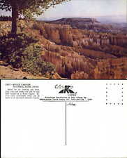 Bryce Canyon National Park Utah UT 1950s Mike Roberts aerial postcard