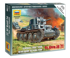 Zvezda #6130 - 1:100 Pz.Kpfw. 38 t German Light Tank - Bild 1 von 3