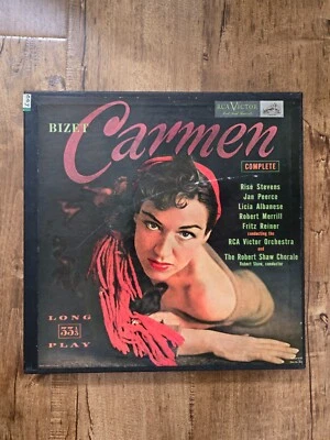 BIZET - CARMEN 1955 RCA Victor Red Seal 12” Vinyl 3xLP BOX SET & BOOKLET EX/EX - Image 1 of 4
