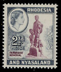 Rhodesia & Nyasaland Qeii Sg21, 2½D Purple & Grey-Blue, Lh Mint.