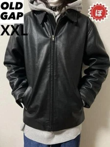 90S Old Gap Leather Riders Jacket Noriichi Nomura Men's #D1312B - Picture 1 of 5