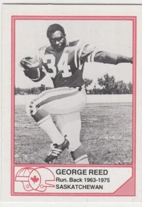 1983 Jogo CFL Hall Of Fame Series A A-19 George Reed Saskatchewan Roughriders - Picture 1 of 2