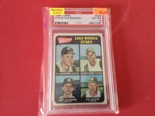 1965 Topps Jim Catfish Hunter Rookie Card PSA 4