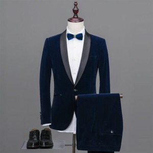 Las mejores ofertas en Trajes y Blazers Azul Esmoquin para hombres  terciopelo | eBay