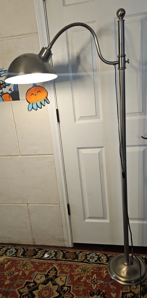 Pottery Barn 67" Adjustable Floor Lamp Brushed Nickel - Image 1 of 4