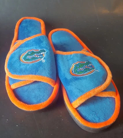 Florida Gators NCAA Men M Slide Slippers Medium 9-10 Basketball Sports Alligator Cover