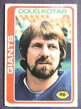 Doug Kotar #119 Topps 1978 Football Card (New York Giants) *VG