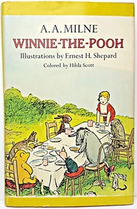 WINNIE THE POOH vtg FIRST PRINTING Bear COLOR EDITION Child A. MILNE Disney RARE - Picture 1 of 14