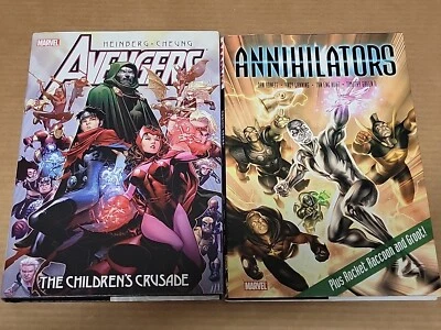 HC LOT Avengers The Children's Crusade + Annihilators Hardcover TPBs 1st Prints - Image 1 of 4