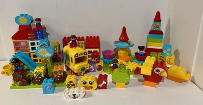 Огромный Lego Duplo Мой Первый Смешанный Лот Карусель Ракета Сад Автобус Игровой Домик - Изображение 1 из 4