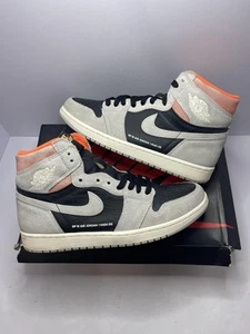 Scarpe Air Jordan 1 Retro High OG da uomo taglia 10 grigio neutro nero Hyper Crimson S - Foto 1 di 8