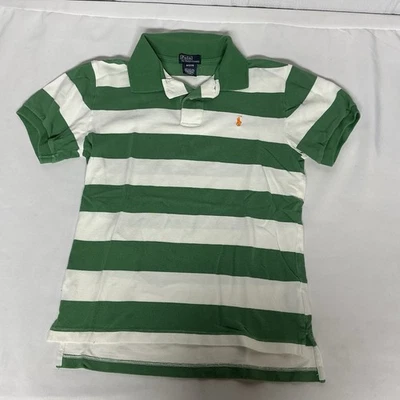 Polo Ralph Lauren Polo Shirt Boys Medium 10-12 Striped Short Sleeve Classic Fit - Image 1 of 4
