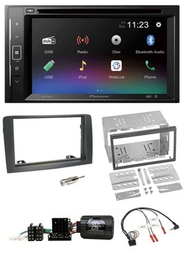 Pioneer Bluetooth Lenkrad USB 2DIN DAB DVD Autoradio für Fiat Idea 2006-2012 gra - Bild 1 von 4