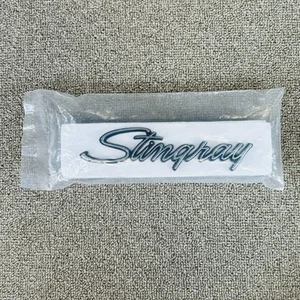 2pcs Silver Stingray Front Fender Trim Emblems Fits for 1969-1973 Corvette C3 - Foto 1 di 8