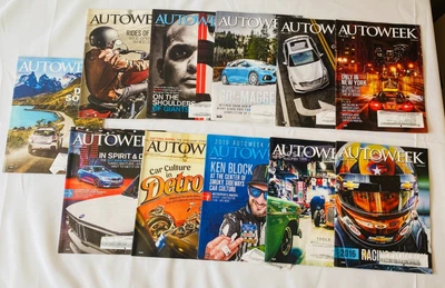 Vintage Autoweek Magazine Lot of 11 Year 2016 BMW Subaru Ford Focus Le Mans 24hr - Image 1 of 4