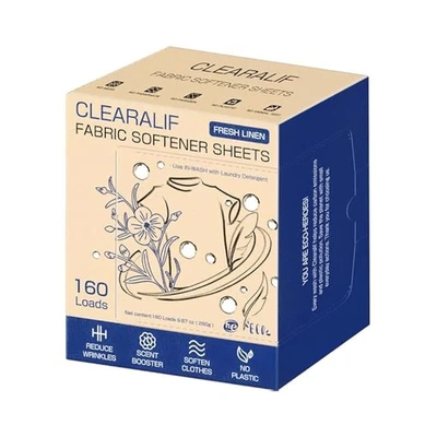 Sábanas suavizantes de tela aroma lino fresco 160 cargas ecológicas Foto 1 de 4