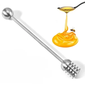 New Style 304 Stainless Steel Honey Stirrer Durable Honey Stick Kitchen Gadgets - Picture 1 of 8