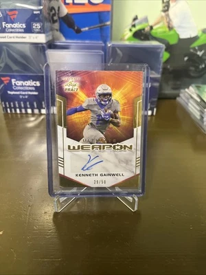2021 Leaf Ultimate Draft - Ultimate Weapon Auto Kenneth Gainwell #UW-KG1  /50  - Image 1 of 2
