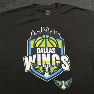WNBA Dallas Wings Logo City Skyline Stadium Essentials TShirt Size XL Black - Picture 1 of 6