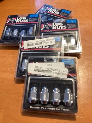 Tuerca GORILLA #GOR-91147 20 piezas 14 mm x 1,50 cromada, Dodge Charger 2006-10 Foto 1 de 3