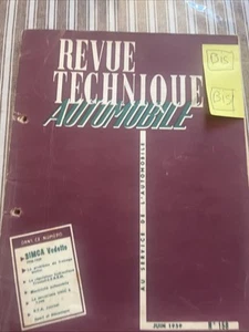 REVUE TECHNIQUE SIMCA VEDETTE 420 V8 2351 Cc Beaulieu Marly Chambord 1958 1959 - Picture 1 of 11
