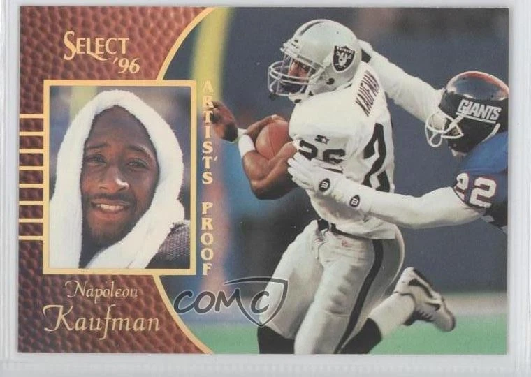 1996 Select Artist's Proof Napoleon Kaufman #57 - Image 1 of 2