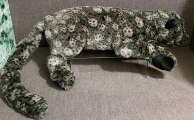 Vintage 2006 K & M  Intl Inc 20" - 37"  Spotted Jaguar Stuffed  Plush Toy - Image 1 of 4