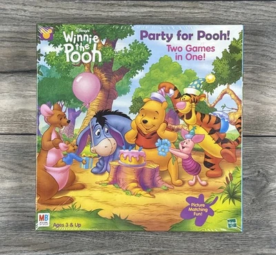 Vintage 1999 Winnie The Pooh Party For Pooh Board Game Hasbro Milton Bradley NEW - Image 1 of 4