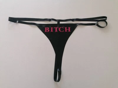 Latex String personalisiert und verstellbar ouvert oder geschlossen - Bild 1 von 4