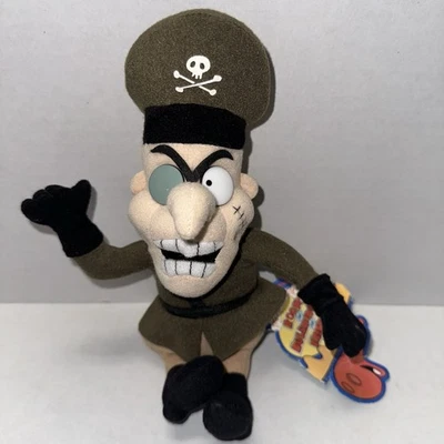 Juguete de peluche Rocky and Bullwinkle & Friends Fearless Leader 1999 Stuffins 8" nuevo con etiquetas Foto 1 de 4