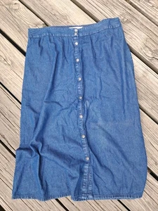Studio West Denim Skirt Long Length Western Xl - Picture 1 of 3