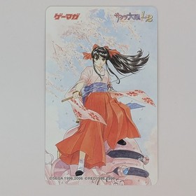 Sakura Wars Sakura Shinguji Sega Saturn Kosuke Fujishima Telephone Card 1996