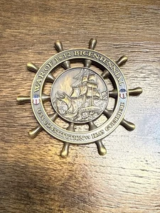 USS CONSTITUTION CHALLENGE COIN, War Of 1812 Bicentennial, Guerriere, 2.5” - Picture 1 of 5