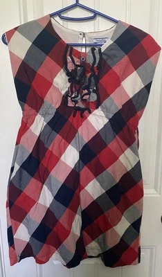 HARTSTRINGS Dress 7, Vintage, Red, White and Blue, Patriotic, Ruffle, 7 - Image 1 of 4