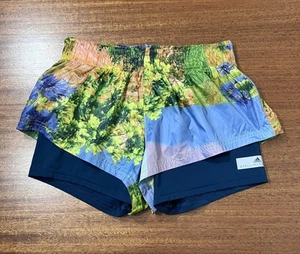 Pantaloncini Adidas by Stella McCartney Donna Taglia Small Run Adizero 2In1 Nature Rari - Foto 1 di 14