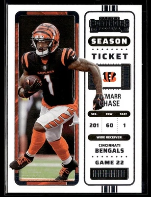 2022 Panini Contenders #18 Ja'Marr Chase Bengals Football Card 1002G - Image 1 of 2