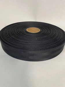 50 yd roll BLACK med. Nylon 4 or 6 panel/band webbing 1 1/2 inch wide bag strap - Picture 1 of 4