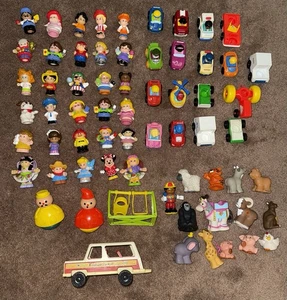 Fisher Price Little People Lot 65 Teile Figuren Autos Tiere Disney Konvolut zufällig - Bild 1 von 13