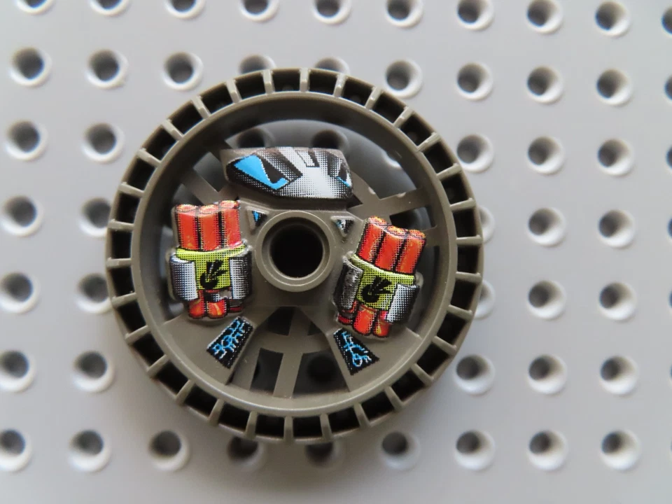 Lego 1 x Technic Disc 5x5 Felge 32356pb01 dunkelgrau Robo Talisman 8513 Dust - Bild 1 von 1