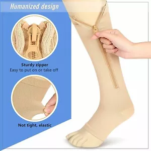 Soothe Socks Foot Ankle Brace Compression Support for Neuropathy 1/3 Pairs US - Picture 1 of 10