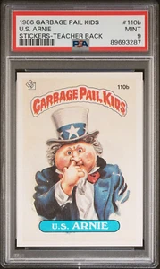 1986 GPK GARBAGE PAIL KIDS #110b U.S. ARNIE PSA 9 *MINT* - Imagen 1 de 2