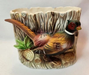 Vintage MCM Enesco Ceramic 3-D Figure Pheasant Planter - Japan - Bild 1 von 10