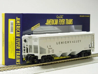 LIONEL AMERICAN FLYER LEHIGH VALLEY 3 BAY CVRD HOPPER #50131 S GAUGE 1919192 NE - Image 1 of 4