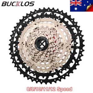 BUCKLOS 8/9/10/11/12Speed Road MTB Bike Cassette 11-52T Sprocket Cog fit Shimano - Picture 1 of 28
