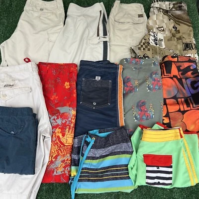 Винтажный Y2K Quicksilver тела перчатки Billabong потерял доска шорты плавать сундук лот смесь - Изображение 1 из 4