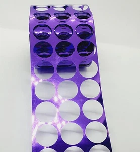 1m 80mm purple SEQUIN MESH WASTE CRAFT CARD MAKING scrapbook Punchinella - Picture 1 of 1